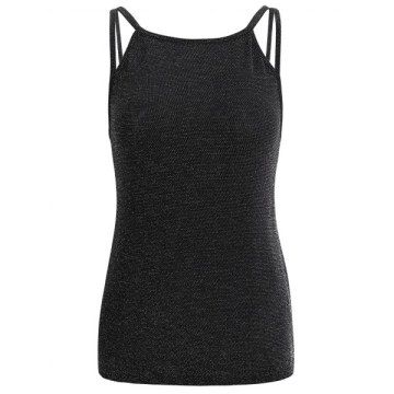 parkly trappy Tank Top - Black
