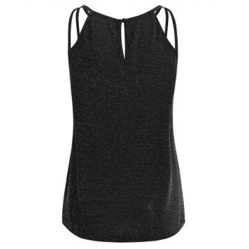 parkly trappy Tank Top - Black