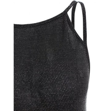 parkly trappy Tank Top - Black