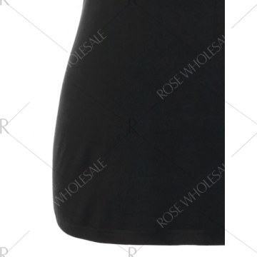 Strappy Cold Shoulder Top - Black