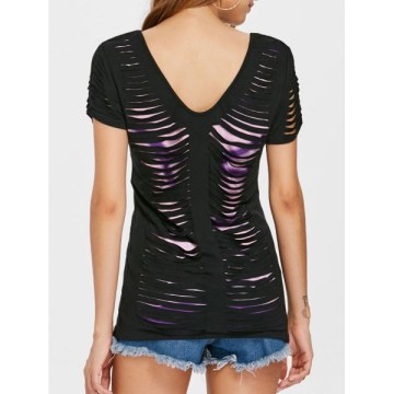 ummer Distressed T-shirt - Black