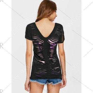 ummer Distressed T-shirt - Black