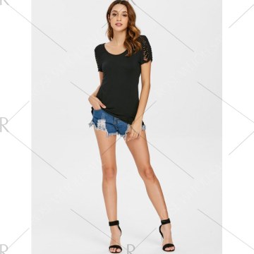 ummer Distressed T-shirt - Black