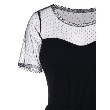 Summer idi esh Overlay Dress - Black