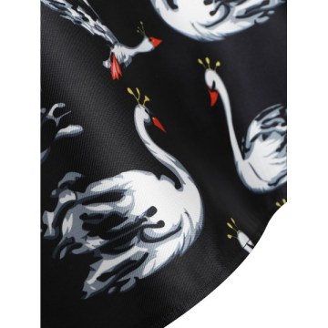 wan Print leeveless wing Dress -