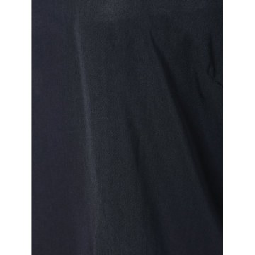 Three Quarter Sleeve Panel Blouse - Dark Slate Blue
