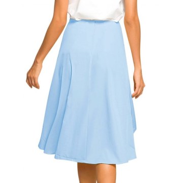 Tie Front High Low kirt - Light ky Blue