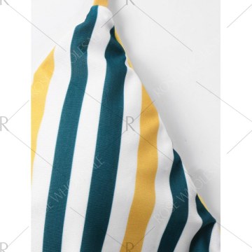 Tie Side Striped Bikini Set -