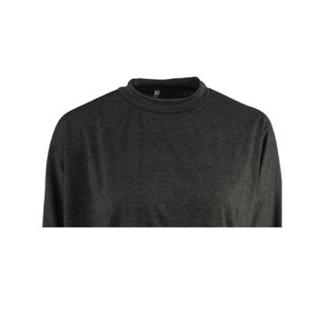 Women's Pure Color  Long Sleeve Jumper Casual Knitwear Tops - Gray