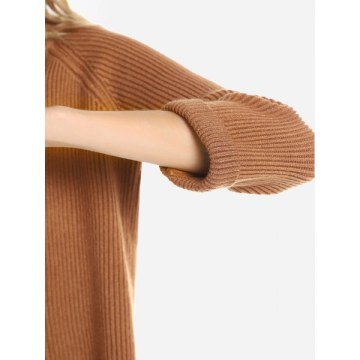 ZAN.STYLE Crew Neckline Loose Sweater - Sugar