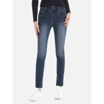 ZAN.STYLE High Rise Skinny Jeans - Blue