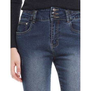 ZAN.STYLE High Rise Skinny Jeans - Blue