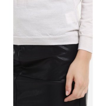 ZAN.STYE Ribbed Wool Turtleneck Sweater - Apricot