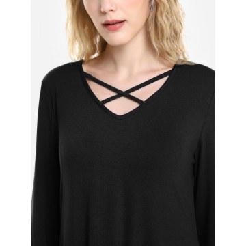 ZAN.STYLE Swing Dress - Black