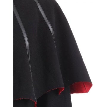 Zip Front Halloween Costume Coat - Black
